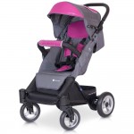 poussette rose 4 roues